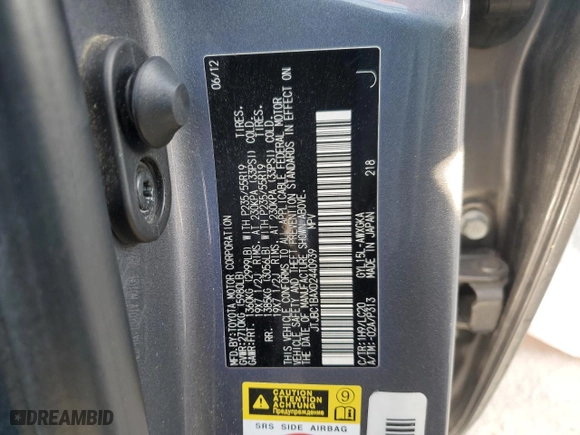 2013 Lexus RX 450h with VIN JTJBC1BAXD2440939, listed as a Copart auction lot 45026875 with 156,903 mi miles and Salvage Title. Bid and sale history available at carsss.com. Image 15.