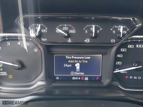 2019 GMC Sierra 1500 SLT with VIN 1GTU9DEDXKZ142784, listed as a IAAI auction lot 41405713 with 85,414 mi miles. Bid and sale history available at carsss.com. Image 7.