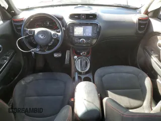 2018 Kia Soul + with VIN KNDJP3A53J7619812, listed as a Copart auction lot 48575055 with 90,499 mi miles and Salvage Title. Bid and sale history available at carsss.com. Image 8.