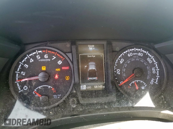 2021 Toyota Tacoma SR with VIN 3TYAX5GN8MT018185, listed as a Copart auction lot 59977895 with 68,149 mi miles and Salvage title. Bid and sale history available at DreamBid. Image 9.