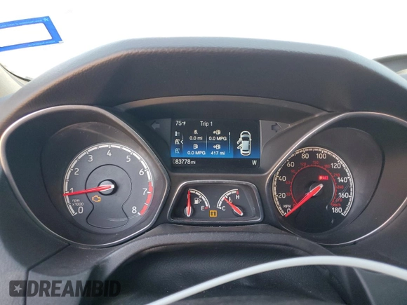 2018 Ford Focus ST with VIN 1FADP3L97JL286833, listed as a Copart auction lot 49861435 with 83,778 mi miles and Salvage Title. Bid and sale history available at DreamBid. Image 9.