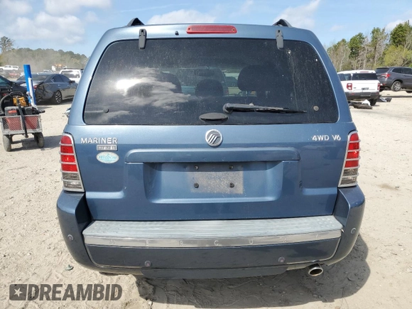 2005 Mercury Mariner Luxury с VIN 4M2CU57175DJ26167, выставлен на аукционе Copart как лот 50492065 с пробегом 89 736 миль миль и Списание • Salvage title. История ставок и продаж доступна на DreamBid. Изображение 6.