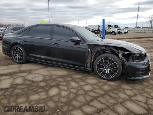 2020 Audi A8 L with VIN WAU8EAF87LN004879, listed as a Copart auction lot 74777573 with 28,303 mi miles. Bid and sale history available at carsss.com. Image 4.