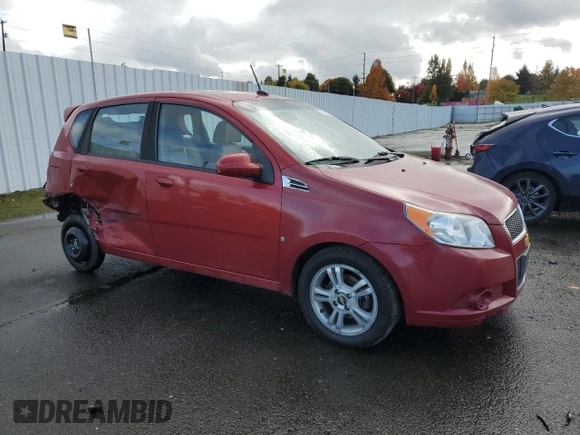 2009 Chevrolet Aveo 2LT z VIN KL1TG66E29B330570, wystawiony jako Copart lot #77913364 z przebiegiem 134 939 mil mil oraz Szkoda całkowita • Salvage title. Historia ofert i sprzedaży dostępna na DreamBid. Obrazek 4.