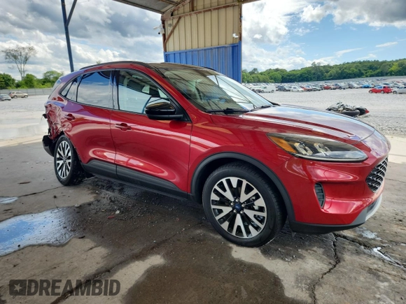 2020 Ford Escape SE Sport Hybrid with VIN 1FMCU9BZ2LUB98087, listed as a Copart auction lot 59051985 with 66,690 mi miles and Salvage title. Bid and sale history available at DreamBid. Image 4.