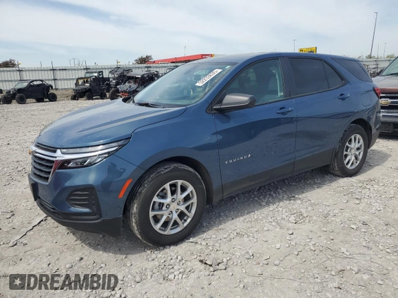 2024 Chevrolet Equinox LS z VIN 3GNAXHEG6RL251049, wystawiony jako Copart lot #52233635 z przebiegiem 8 960 mil mil oraz Szkoda całkowita • Salvage title. Historia ofert i sprzedaży dostępna na DreamBid. Obrazek 1.