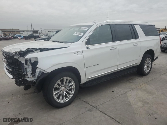 2023 GMC Yukon XL SLT with VIN 1GKS2GKD1PR564732, listed as a Copart auction lot 79279864 with 4,094 mi miles and Salvage Title. Bid and sale history available at carsss.com. Image 1.