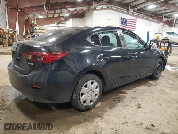 2015 Mazda 3 i SV with VIN JM1BM1T74F1241557, listed as a Copart auction lot 85691754 with 135,040 mi miles and Clean Title. Bid and sale history available at carsss.com. Image 3.