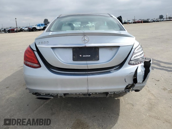 2015 Mercedes-Benz C-Class C 300 with VIN 55SWF4JB3FU072870, listed as a Copart auction lot 45989365 with 80,019 mi miles and Salvage Title. Bid and sale history available at carsss.com. Image 6.