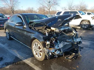2018 Mercedes-Benz C with VIN 55SWF4JB8JU251768, listed as a IAAI auction lot 41276662 with 99,045 mi miles. Bid and sale history available at carsss.com. Image 1.