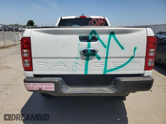 2023 Ford Ranger XL with VIN 1FTER1EH1PLE12288, listed as a Copart auction lot 59121435 with 14,111 mi miles and Clean title. Bid and sale history available at DreamBid. Image 6.