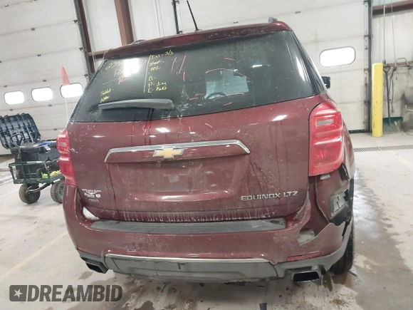 2016 Chevrolet Equinox LTZ with VIN 2GNFLGE35G6165645, listed as a IAAI auction lot 41731637 with 122,026 mi miles. Bid and sale history available at carsss.com. Image 16.