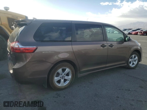 2019 Toyota Sienna L with VIN 5TDZZ3DC4KS976558, listed as a Copart auction lot 47475805 with 55,488 mi miles and Non Repairable. Bid and sale history available at carsss.com. Image 3.
