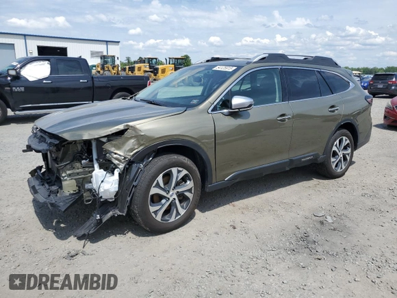2022 Subaru Outback Touring XT with VIN 4S4BTGPD1N3283544, listed as a Copart auction lot 54125915 with 51,780 mi miles and Salvage title. Bid and sale history available at DreamBid. Image 1.