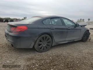 2015 BMW 6 Series 640i xDrive with VIN WBA6B8C58FD453291, listed as a Copart auction lot 45531765 with 93,666 mi miles and Salvage Title. Bid and sale history available at carsss.com. Image 3.