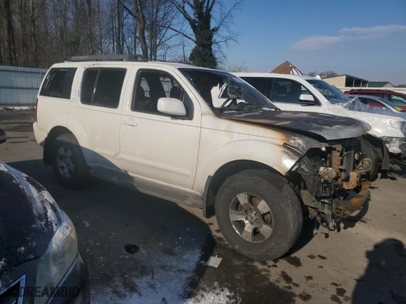 2005 Nissan Pathfinder LE with VIN 5N1AR18W85C718874, listed as a Copart auction lot 41813245 with 0 mi miles and Salvage Title. Bid and sale history available at carsss.com. Image 4.