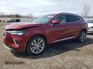 2021 Buick Envision Avenir with VIN LRBFZSR42MD141943, listed as a Copart auction lot 51734955 with 25,818 mi miles and Salvage Title. Bid and sale history available at carsss.com. Image 1.
