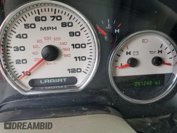 2006 Ford F-150 XLT with VIN 1FTPX12516FA48041, listed as a Copart auction lot 60739995 with 241,248 mi miles and Salvage title. Bid and sale history available at DreamBid. Image 9.