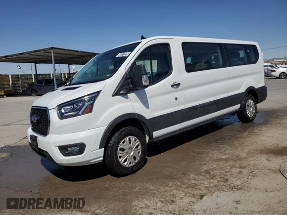 2023 Ford Transit Passenger XL with VIN 1FBAX2Y8XPKB08585, listed as a Copart auction lot 48351295 with 51,307 mi miles and Clean title. Bid and sale history available at DreamBid. Image 1.