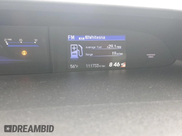 2014 Honda Civic Sedan EX with VIN 19XFB2F87EE234129, listed as a Copart auction lot 53420015 with 111,733 mi miles and Salvage Title. Bid and sale history available at carsss.com. Image 9.