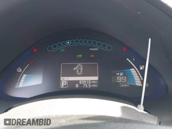 2017 Nissan LEAF SV with VIN 1N4BZ0CP4HC303676, listed as a IAAI auction lot 42233850 with 83,910 mi miles and . Bid and sale history available at DreamBid. Image 7.