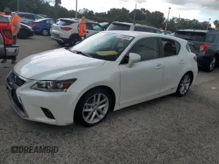 2017 Lexus CT with VIN JTHKD5BH1H2281107, listed as a Copart auction lot 74105824 with 0 mi miles and Salvage Title. Bid and sale history available at carsss.com. Image 1.