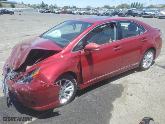 2010 Lexus HS 250h with VIN JTHBB1BA4A2026944, listed as a Copart auction lot 62147964 with 0 mi miles and Salvage Title. Bid and sale history available at carsss.com. Image 1.