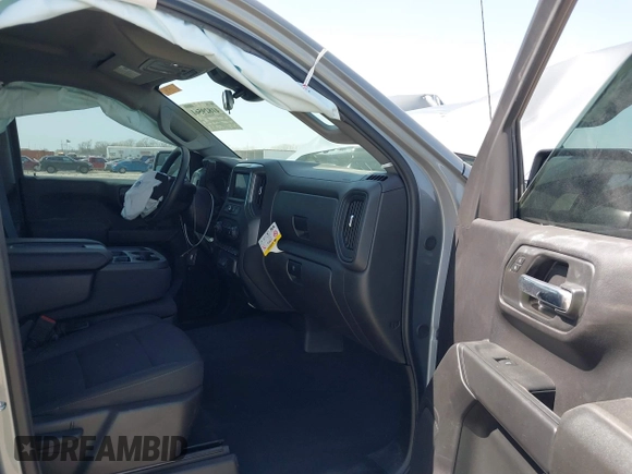 2024 Chevrolet Silverado 1500 Custom with VIN 3GCPABEK4RG279124, listed as a IAAI auction lot 41829561 with 6,743 mi miles and . Bid and sale history available at DreamBid. Image 5.