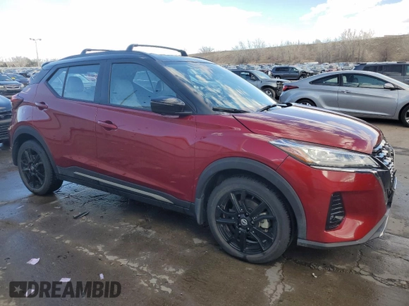 2021 Nissan Kicks SR with VIN 3N1CP5DV3ML479926, listed as a Copart auction lot 50329045 with 29,545 mi miles and Salvage Title. Bid and sale history available at carsss.com. Image 4.