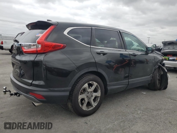 2018 Honda CR-V EX with VIN 7FARW1H55JE017928, listed as a Copart auction lot 53522105 with 265,203 mi miles and Salvage Title. Bid and sale history available at carsss.com. Image 3.
