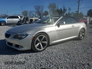 2008 BMW 6 Series 650i with VIN WBAEB53578CX61863, listed as a Copart auction lot 43656185 with 123,009 mi miles and Clean Title. Bid and sale history available at carsss.com. Image 1.