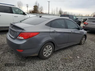2015 Hyundai Accent GLS with VIN KMHCT4AEXFU817530, listed as a Copart auction lot 84663344 with 125,410 mi miles and Salvage Title. Bid and sale history available at carsss.com. Image 3.