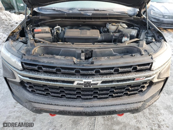2021 Chevrolet Tahoe Z71 with VIN 1GNSKPKD9MR220340, listed as a Copart auction lot 87254004 with 0 mi miles and Salvage Title. Bid and sale history available at carsss.com. Image 12.