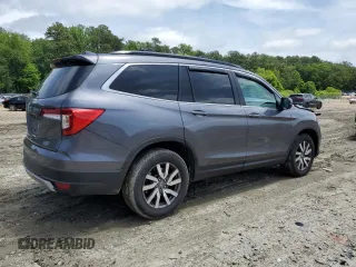 2019 Honda Pilot EX-L with VIN 5FNYF6H52KB043098, listed as a Copart auction lot 59011445 with 88,398 mi miles and Salvage title. Bid and sale history available at DreamBid. Image 3.