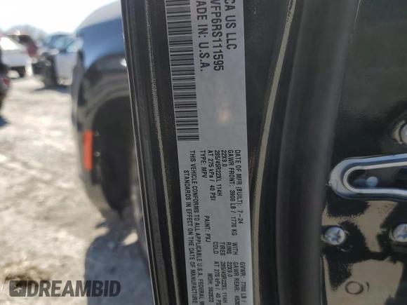 2024 Jeep Grand Wagoneer Series II Obsidian z VIN 1C4SJVFP6RS111595, wystawiony jako Copart lot #48257345 z przebiegiem 16 038 mil mil oraz Czysty tytuł • Clean title. Historia ofert i sprzedaży dostępna na DreamBid. Obrazek 13.