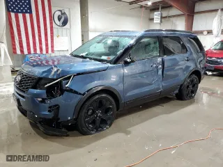 2019 Ford Explorer Sport with VIN 1FM5K8GT1KGA58980, listed as a Copart auction lot 48979505 with 73,262 mi miles and Non Repairable. Bid and sale history available at carsss.com. Image 1.