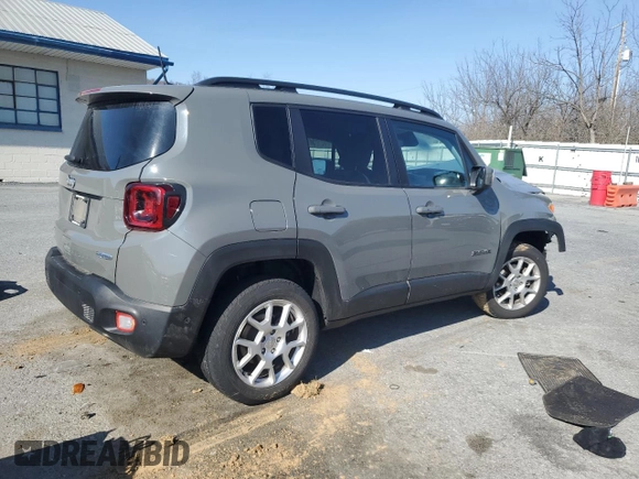 2021 Jeep Renegade Latitude with VIN ZACNJDB17MPN32651, listed as a Copart auction lot 48613025 with 42,196 mi miles and Salvage title. Bid and sale history available at DreamBid. Image 3.