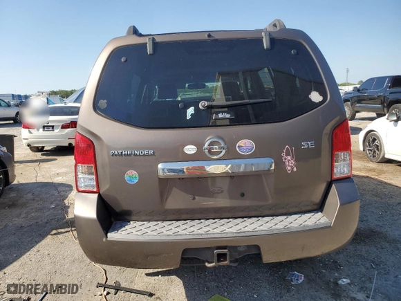 2008 Nissan Pathfinder S with VIN 5N1AR18U88C607857, listed as a Copart auction lot 52946775 with 151,306 mi miles and Salvage Title. Bid and sale history available at carsss.com. Image 6.
