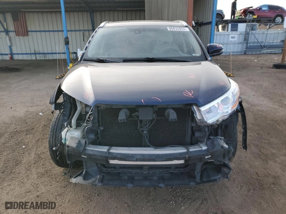 2014 Toyota Highlander Limited with VIN 5TDDKRFH4ES038655, listed as a Copart auction lot 86832854 with 132,178 mi miles and Salvage Title. Bid and sale history available at carsss.com. Image 5.