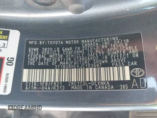 2018 Toyota Corolla L z VIN 2T1BURHE4JC103687, wystawiony jako IAAI lot #41985917 z przebiegiem 135 823 mil mil oraz . Historia ofert i sprzedaży dostępna na DreamBid. Obrazek 9.