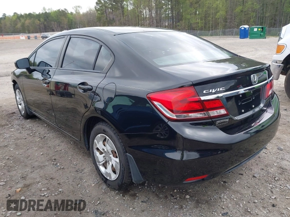 2014 Honda Civic Sedan LX with VIN 2HGFB2F54EH508561, listed as a IAAI auction lot 41922290 with 168,046 mi miles. Bid and sale history available at carsss.com. Image 3.