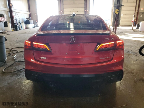 2020 Acura TLX w/Advance Pkg with VIN 19UUB3F82LY000230, listed as a Copart auction lot 41381255 with 107,802 mi miles and Salvage Title. Bid and sale history available at carsss.com. Image 6.