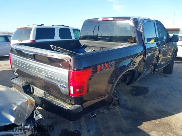 2018 Ford F-150 XL with VIN 1FTEW1E55JFB69816, listed as a IAAI auction lot 41668305 with 96,685 mi miles and . Bid and sale history available at DreamBid. Image 4.