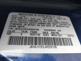 2018 Nissan Rogue Sport S with VIN JN1BJ1CR2JW259158, listed as a IAAI auction lot 41464437 with 93,579 mi miles. Bid and sale history available at carsss.com. Image 9.