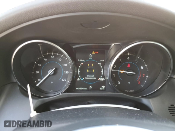 2019 Jaguar XF 25t Prestige with VIN SAJBE4FX4KCY74392, listed as a Copart auction lot 65859214 with 61,854 mi miles and Salvage Title. Bid and sale history available at carsss.com. Image 9.
