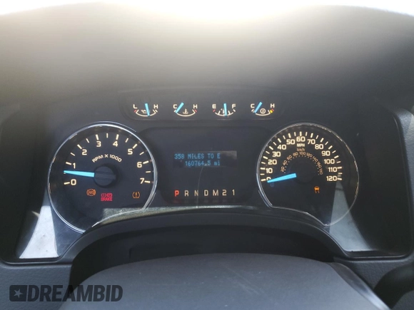 2012 Ford F-150 XL with VIN 1FTFW1EF1CKE10648, listed as a Copart auction lot 63333505 with 160,764 mi miles and Salvage title. Bid and sale history available at DreamBid. Image 9.