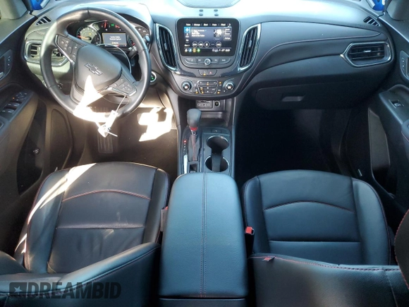 2024 Chevrolet Equinox RS with VIN 3GNAXMEG9RS161649, listed as a Copart auction lot 51132025 with 65,233 mi miles and Salvage Title. Bid and sale history available at DreamBid. Image 8.