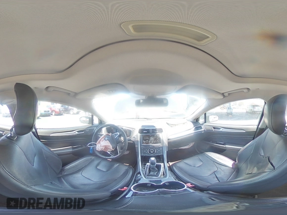 2014 Ford Fusion Titanium Hybrid with VIN 3FA6P0RUXER363916, listed as a Copart auction lot 62224315 with 126,308 mi miles and Salvage title. Bid and sale history available at DreamBid. Image 14.