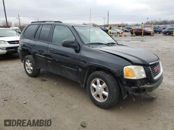 2005 GMC Envoy SLT with VIN 1GKDT13S952165475, listed as a Copart auction lot 44102465 with 0 mi miles and Salvage Title. Bid and sale history available at carsss.com. Image 4.