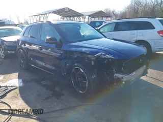 2020 Audi SQ5 Premium Plus with VIN WA1B4AFY6L2016349, listed as a IAAI auction lot 41318772 with 42,124 mi miles. Bid and sale history available at carsss.com. Image 1.